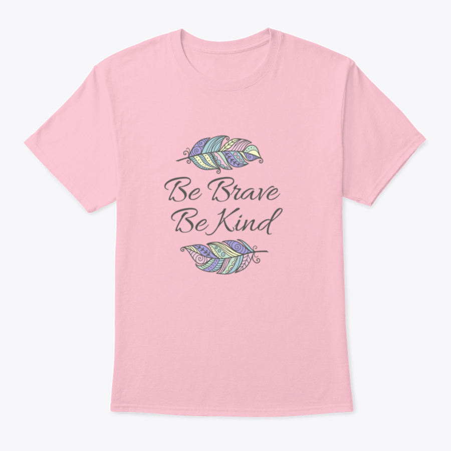 Boho style t-shirt featuring an inspirational quote and colorful ornamental feather design on a soft cotton fabric.