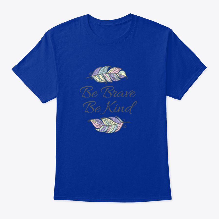 Boho style t-shirt featuring an inspirational quote and colorful ornamental feather design on a soft cotton fabric.