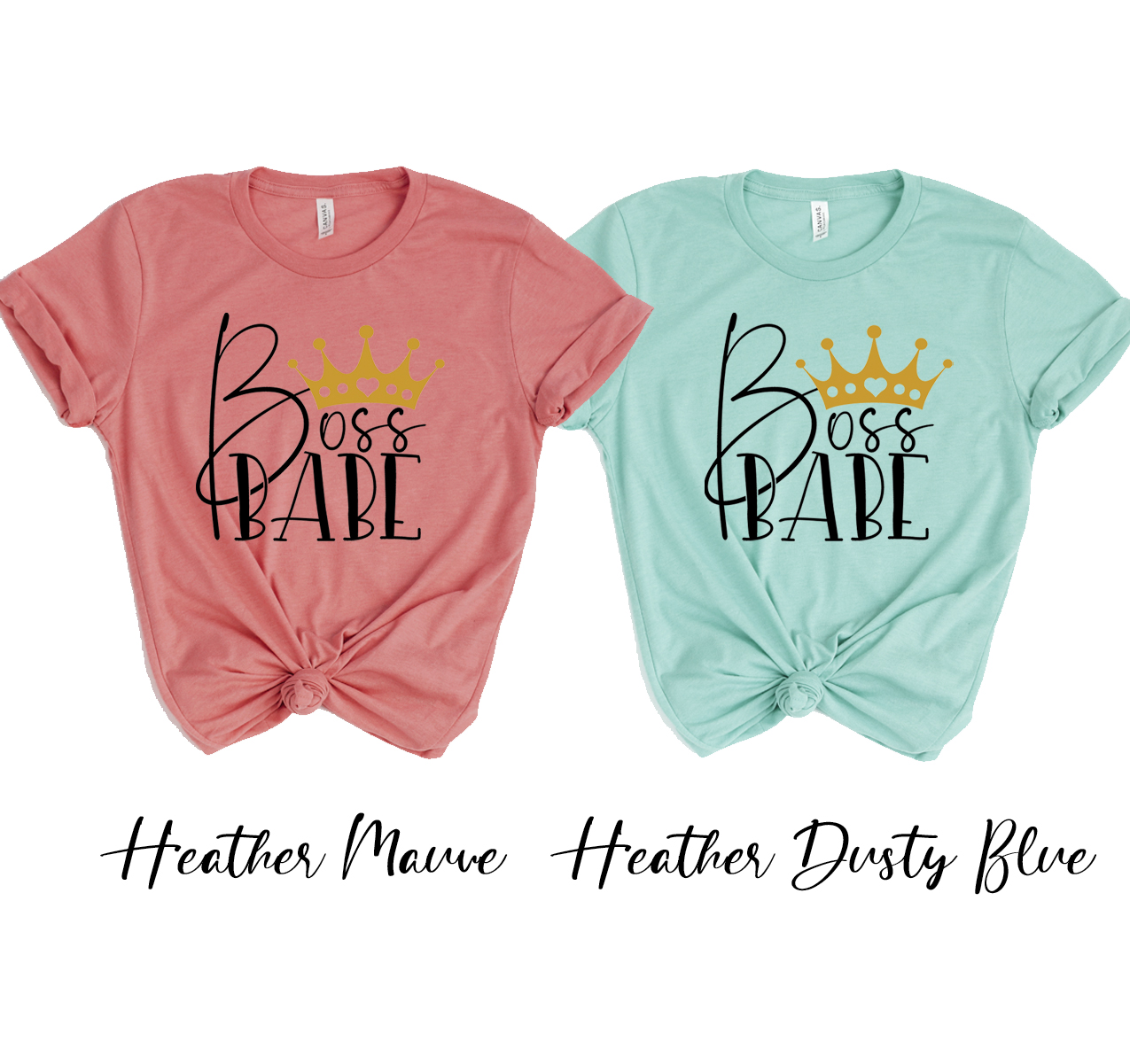 A stylish Boss Babe T-shirt made from soft airlume cotton, featuring a classic unisex design suitable for all body types.