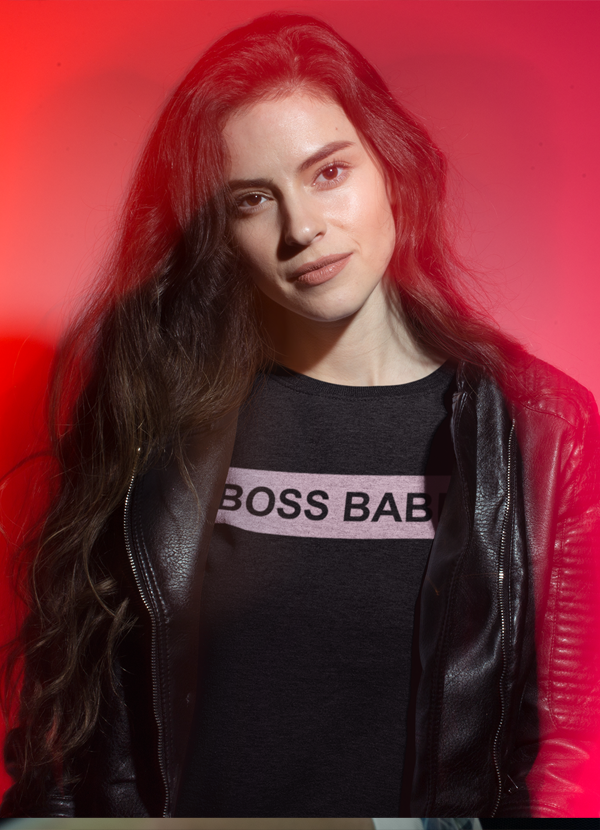 A stylish Boss Babe Women T-shirt made from soft ringspun cotton, featuring unique designs by top artists, perfect for casual wear.