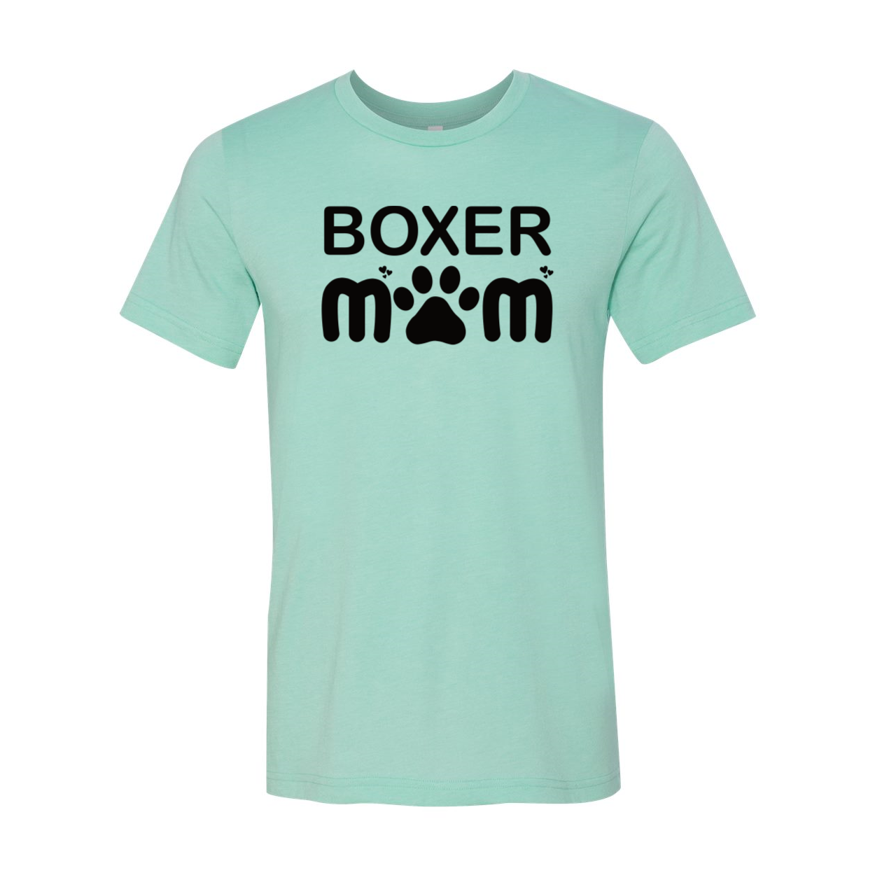 A stylish unisex Boxer Mom Shirt made from soft ring spun cotton, available in multiple colors and sizes.