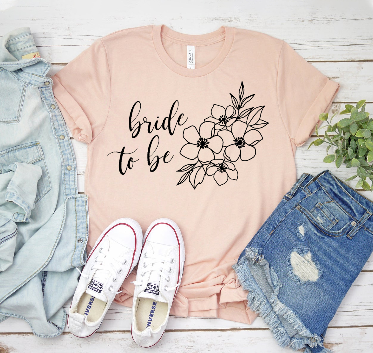 Bride To Be T-shirt in soft cotton fabric, featuring a stylish design perfect for bridal celebrations.