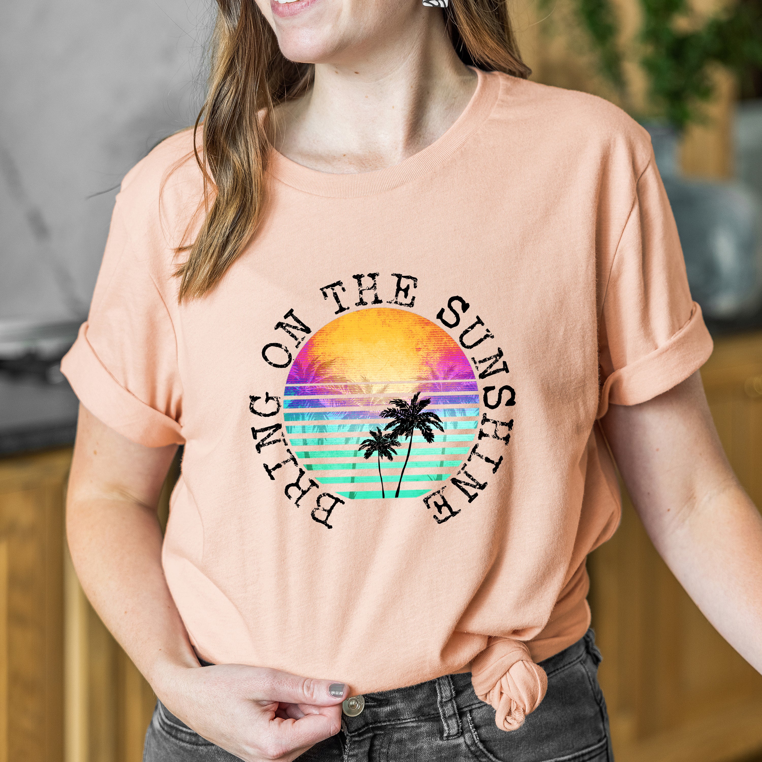 Bring On The Sunshine Unisex T-shirt featuring vibrant design and soft fabric, perfect for casual wear.