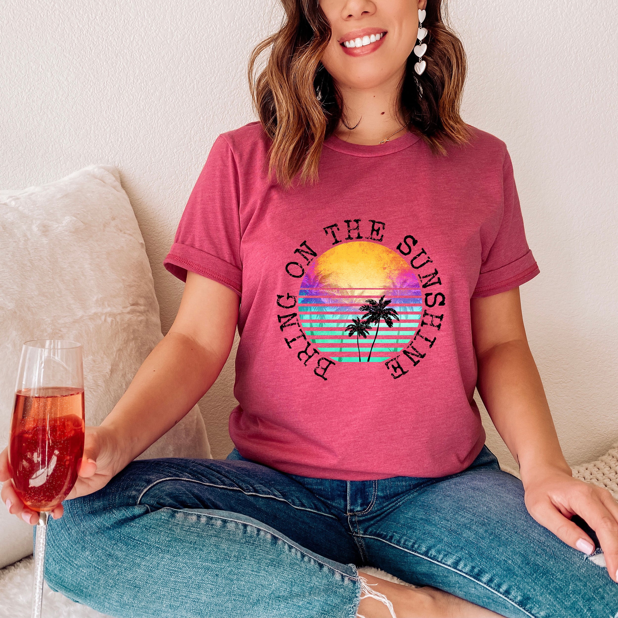 Bring On The Sunshine Unisex T-shirt featuring vibrant design and soft fabric, perfect for casual wear.