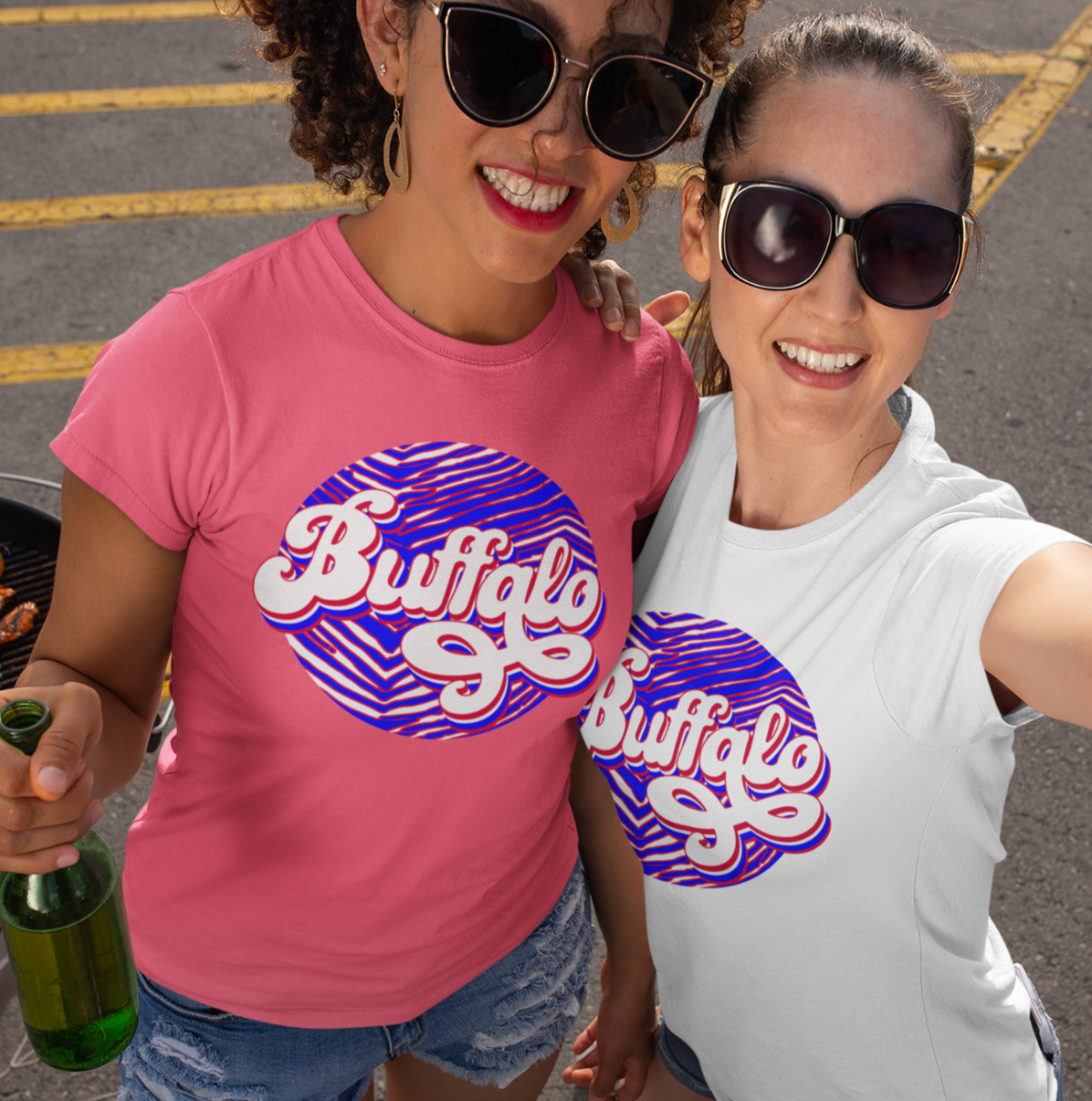 Buffalo Zuba Unisex T-shirt featuring vibrant DTG printed design on soft fabric.