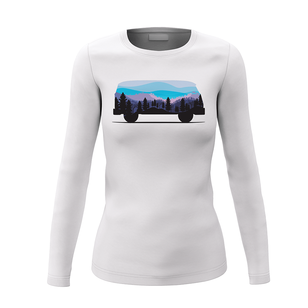 A stylish Camper Women Long Sleeve Shirt in a flattering fit, showcasing its classic midweight fabric and elegant collar design.