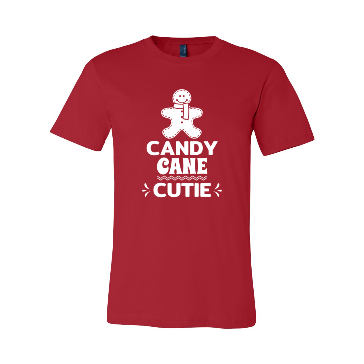 Candy Cane Cutie Shirt in vibrant colors, showcasing its soft fabric and stylish design.