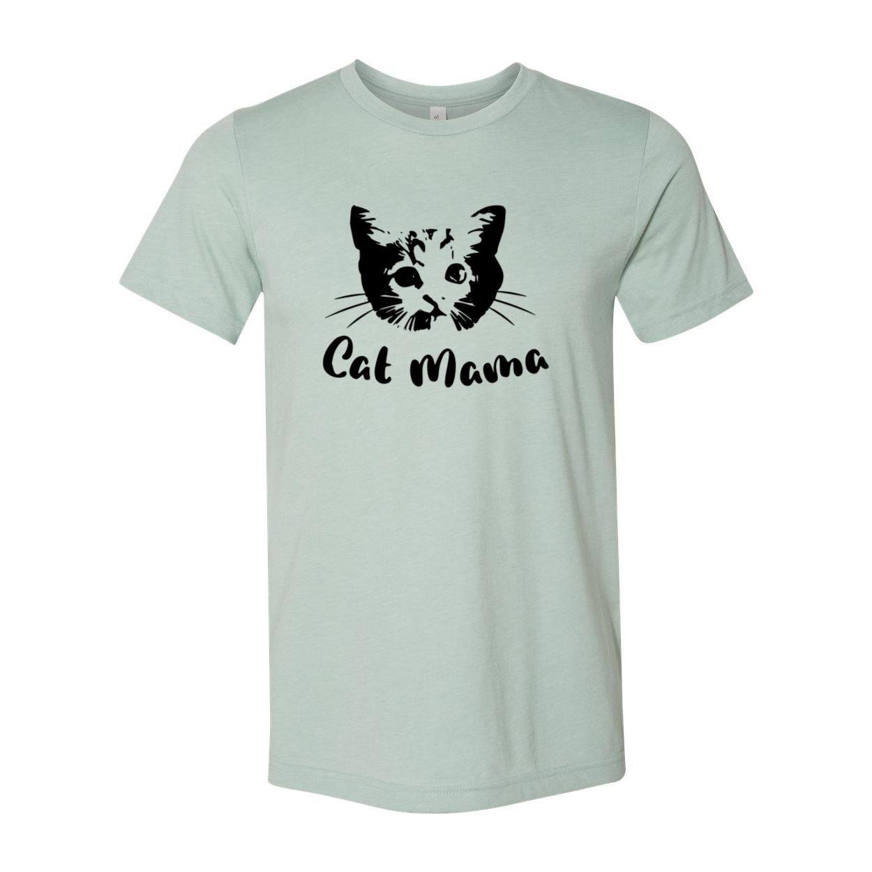 A comfortable unisex Cat Mama Shirt made from soft ring spun cotton, featuring a stylish design and available in multiple colors.