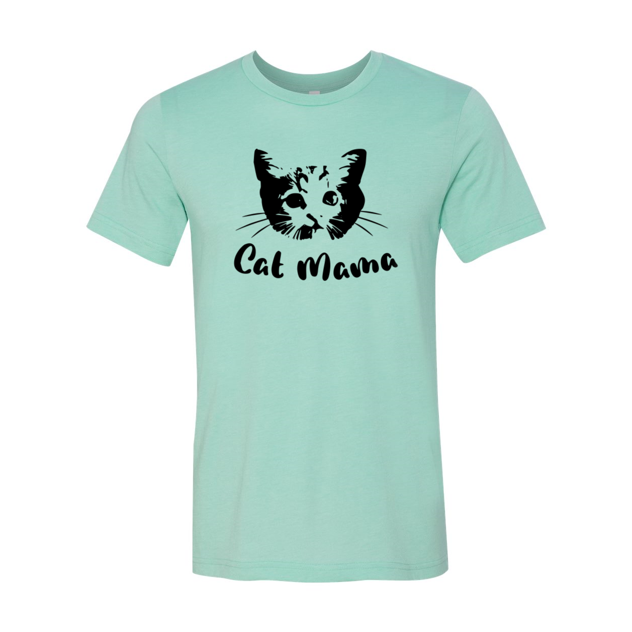 A comfortable unisex Cat Mama Shirt made from soft ring spun cotton, featuring a stylish design and available in multiple colors.