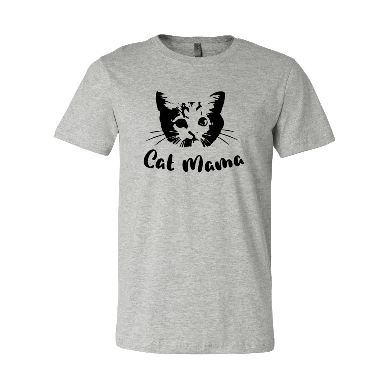 A comfortable unisex Cat Mama Shirt made from soft ring spun cotton, featuring a stylish design and available in multiple colors.