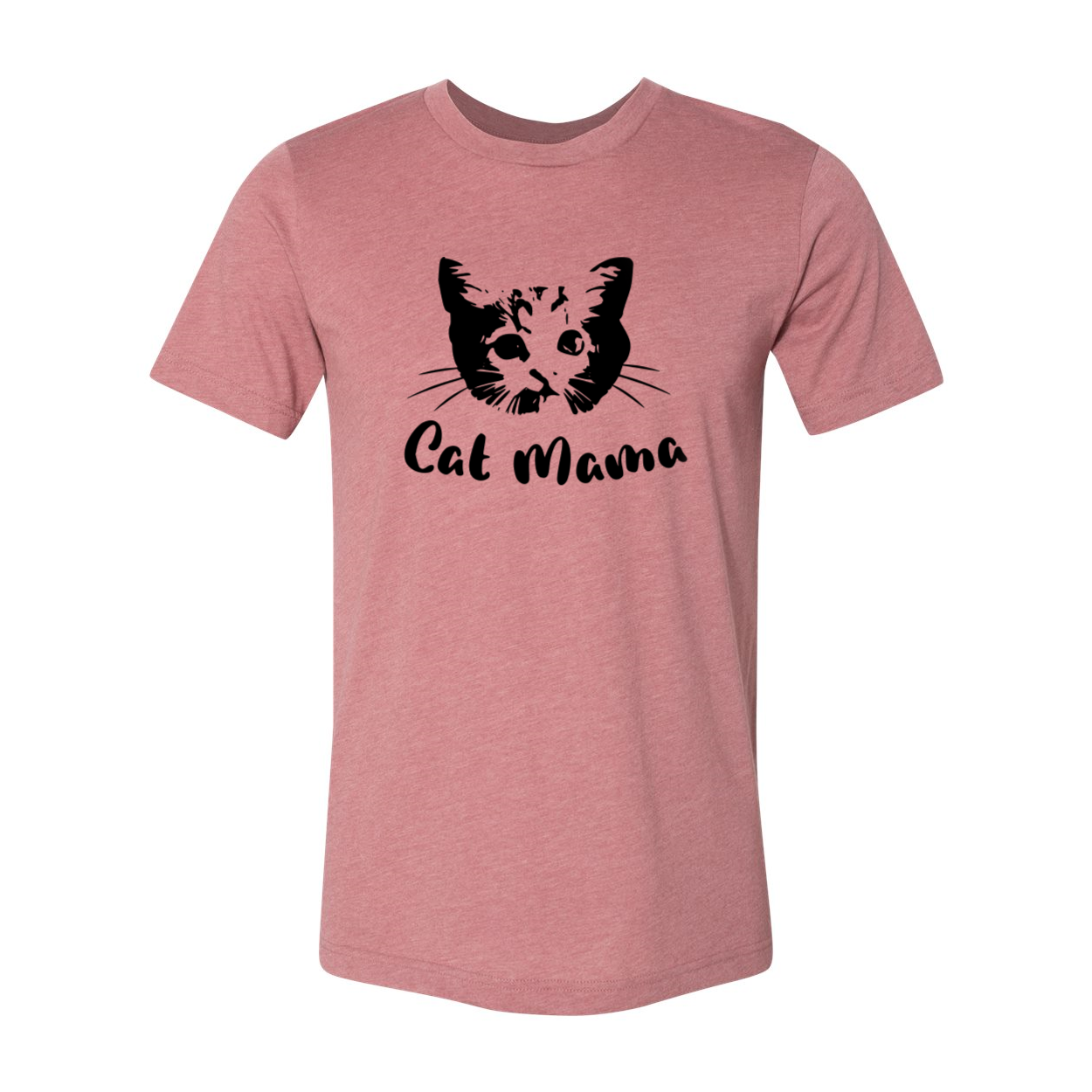 A comfortable unisex Cat Mama Shirt made from soft ring spun cotton, featuring a stylish design and available in multiple colors.