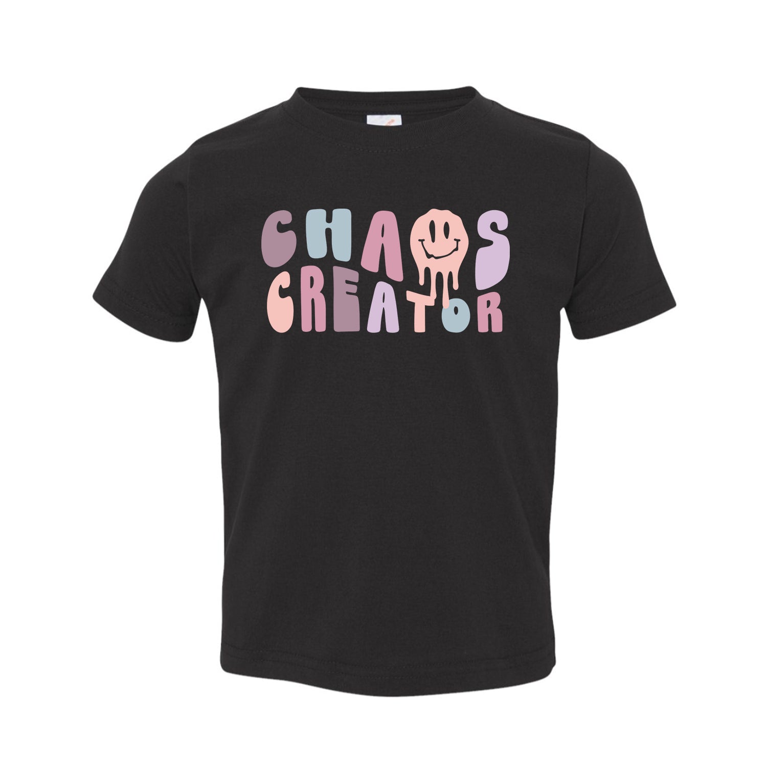 Chaos Mom and Me T-shirt featuring vibrant colors and a stylish design, perfect for matching outfits for mothers and children.