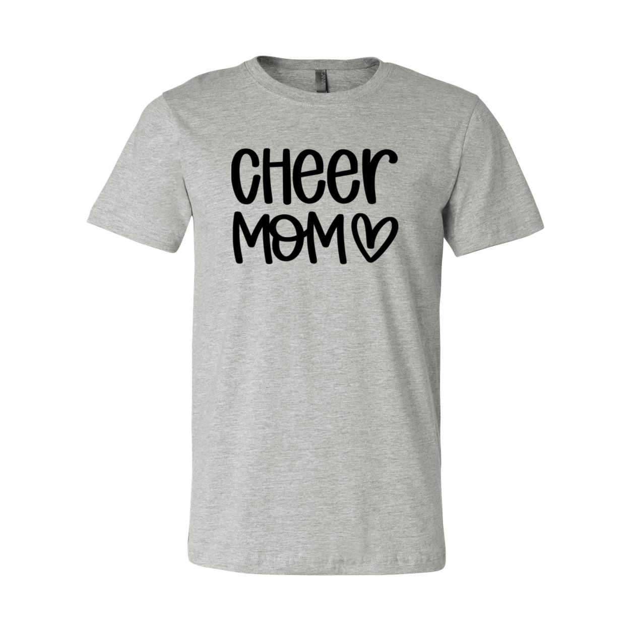 A stylish Cheer Mom Shirt in various colors, showcasing its comfortable fit and soft fabric.