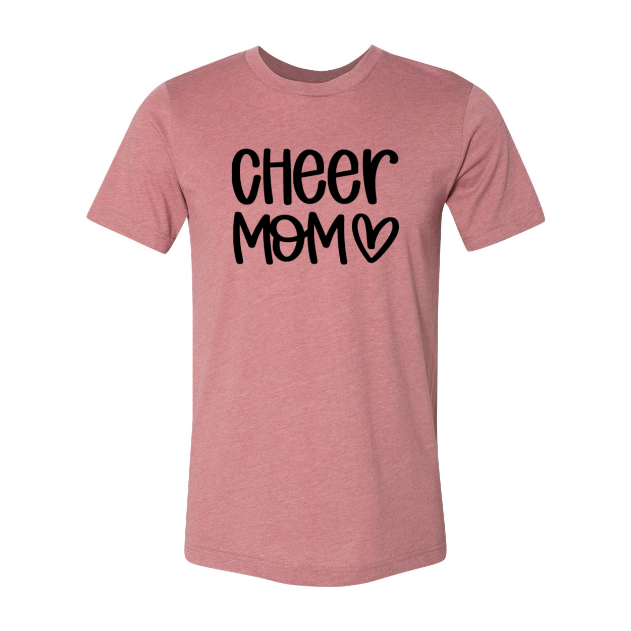 A stylish Cheer Mom Shirt in various colors, showcasing its comfortable fit and soft fabric.