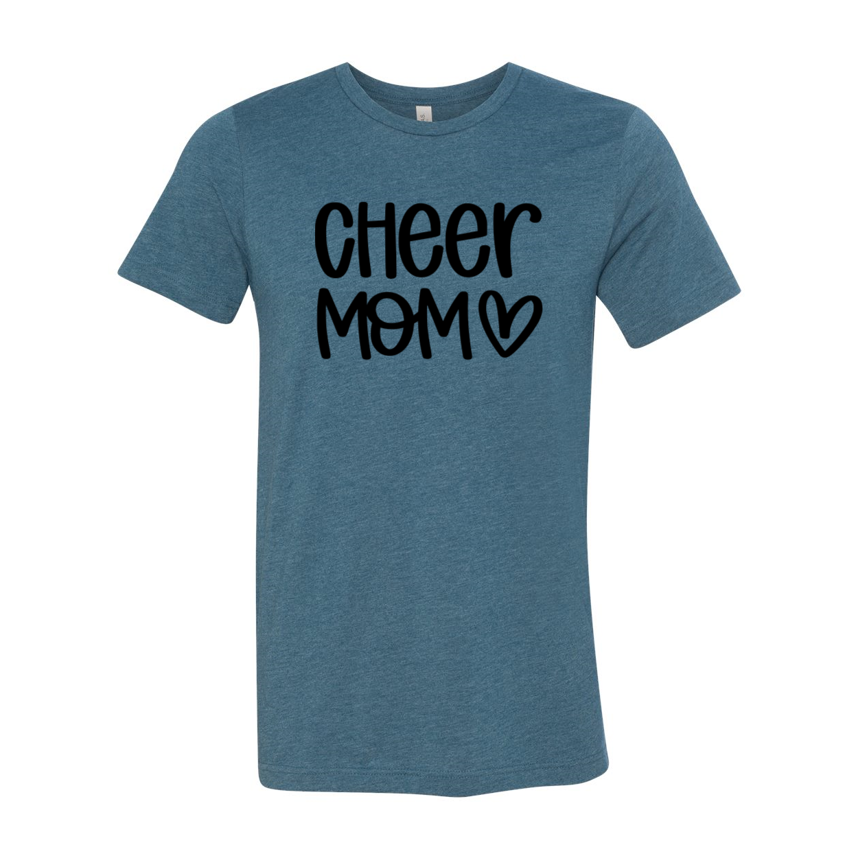 A stylish Cheer Mom Shirt in various colors, showcasing its comfortable fit and soft fabric.