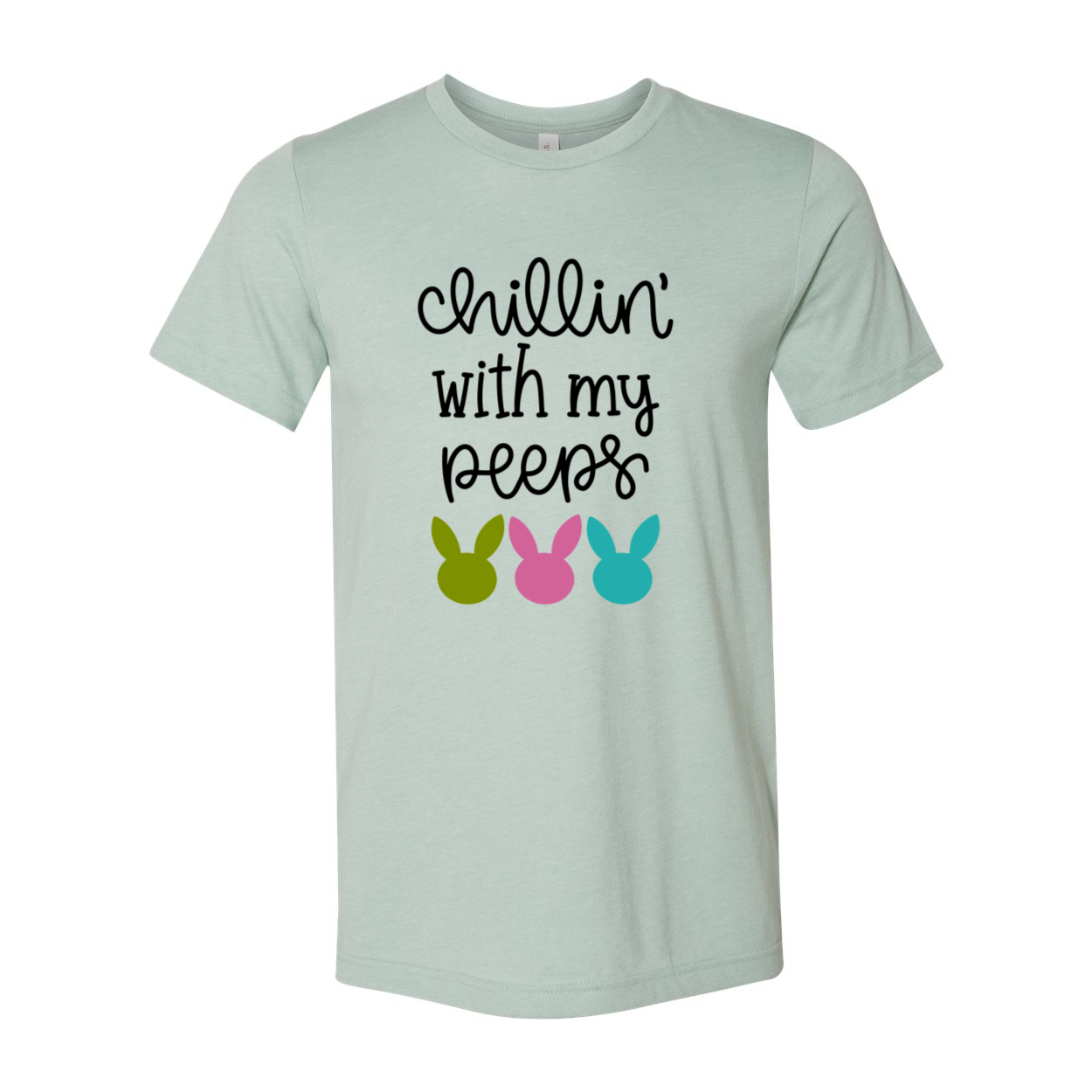 Chillin With My Peeps Shirt in various colors, showcasing its soft fabric and stylish design.