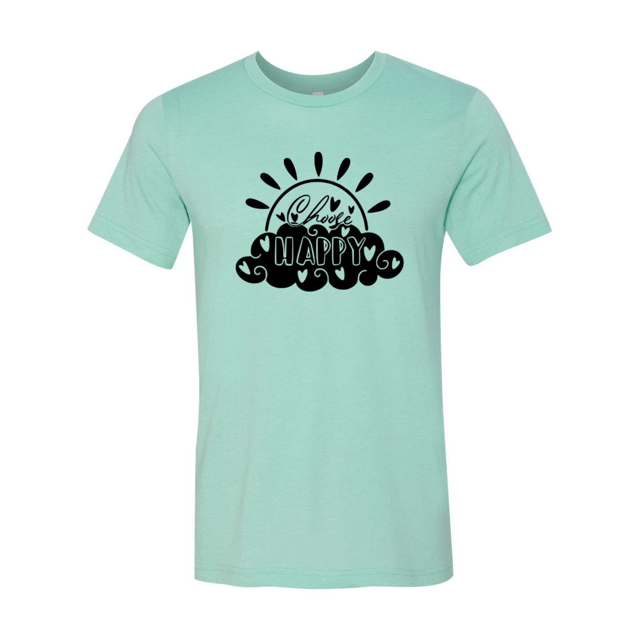 Choose Happy Shirt in various colors, showcasing its soft fabric and stylish design, perfect for casual wear.