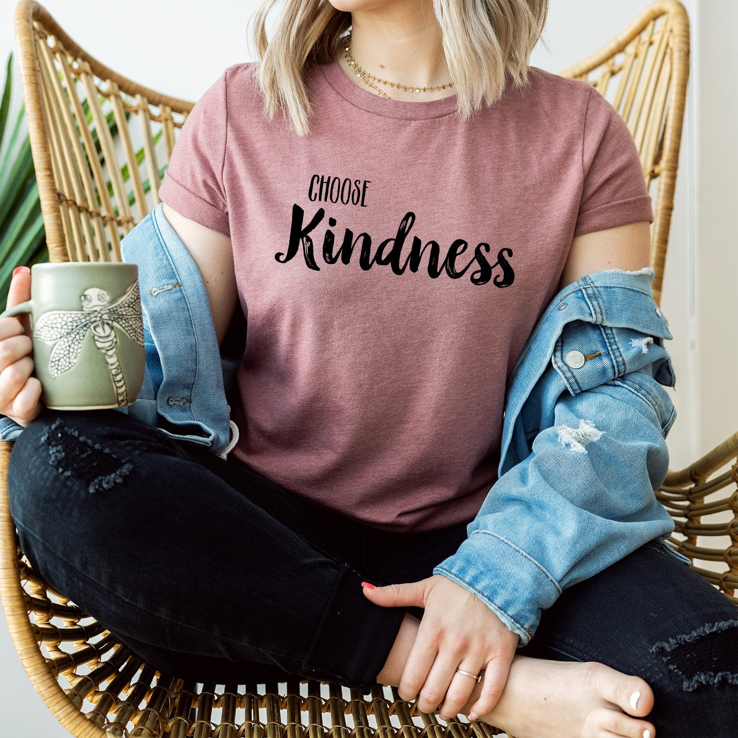 Choose Kindness T-shirt featuring a vibrant design printed directly on soft fabric.