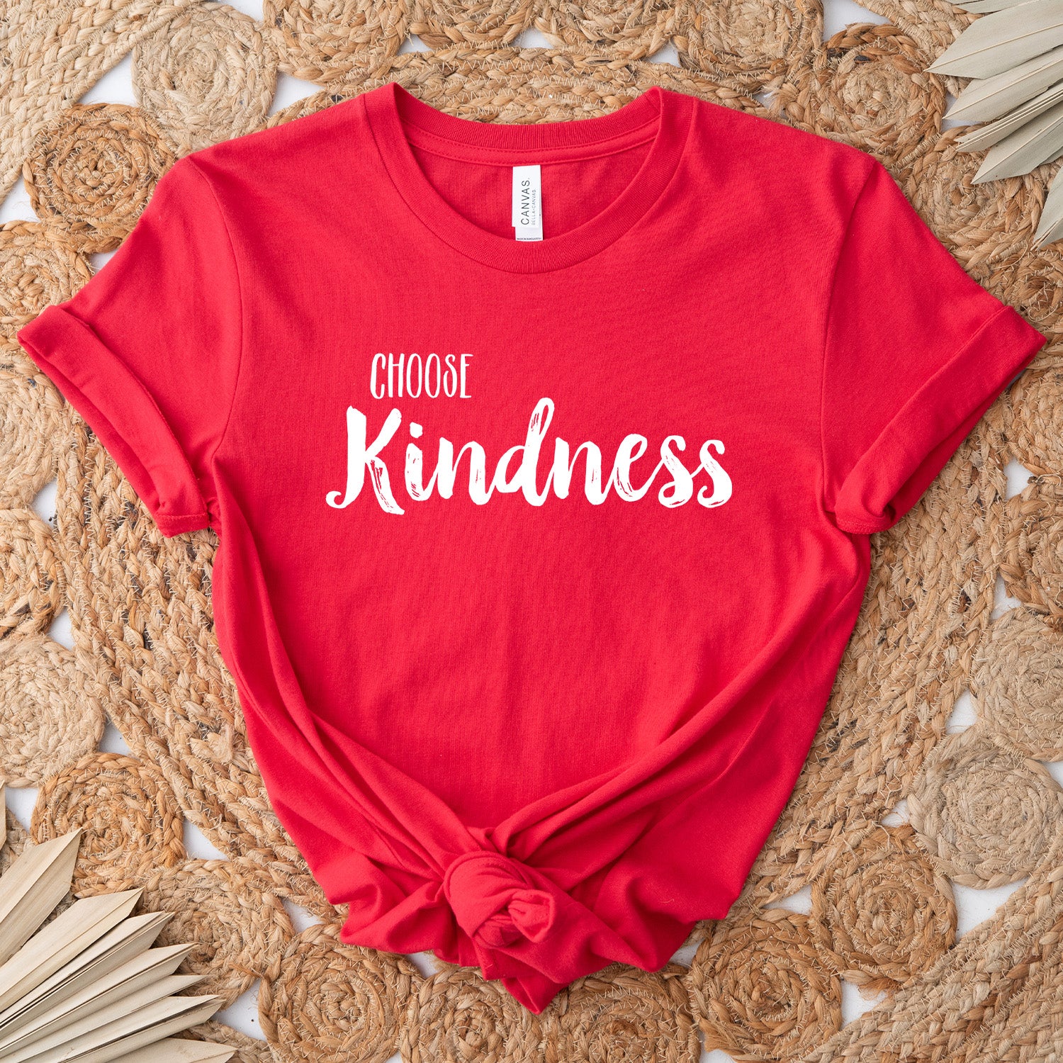 Choose Kindness T-shirt featuring a vibrant design printed directly on soft fabric.