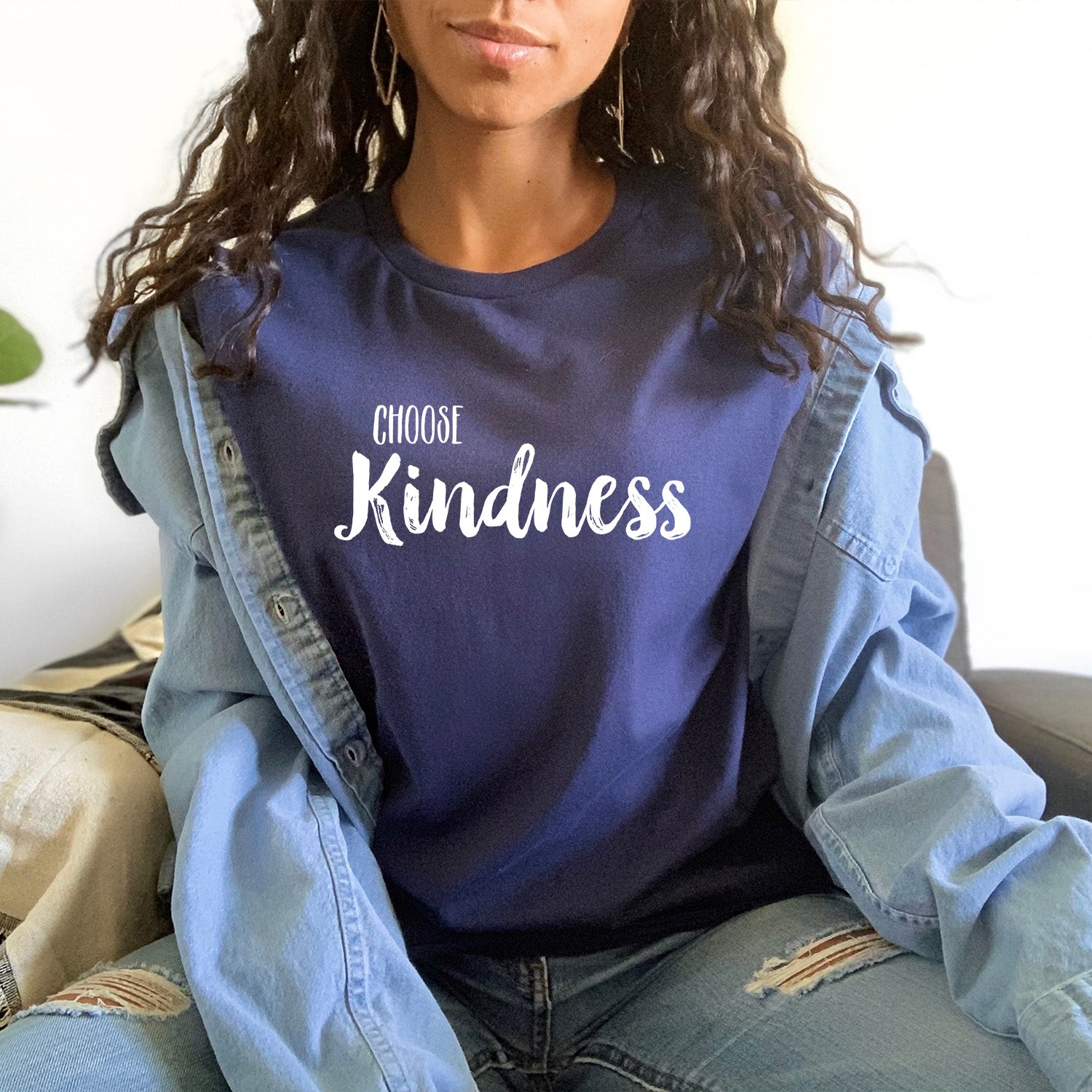 Choose Kindness T-shirt featuring a vibrant design printed directly on soft fabric.