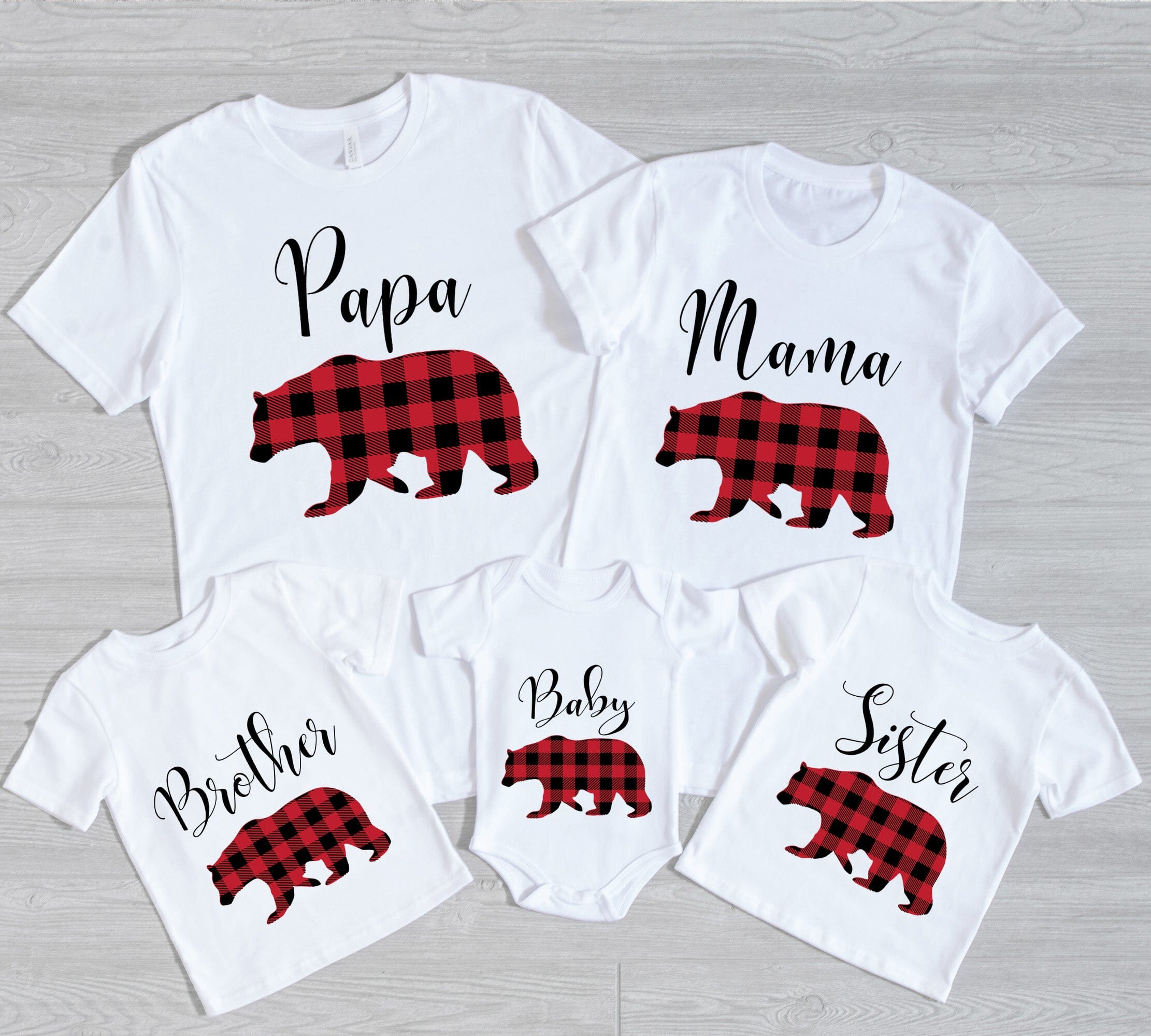 A cute Christmas Brother Bear Toddler Tee featuring a playful bear design, perfect for festive occasions and everyday wear.