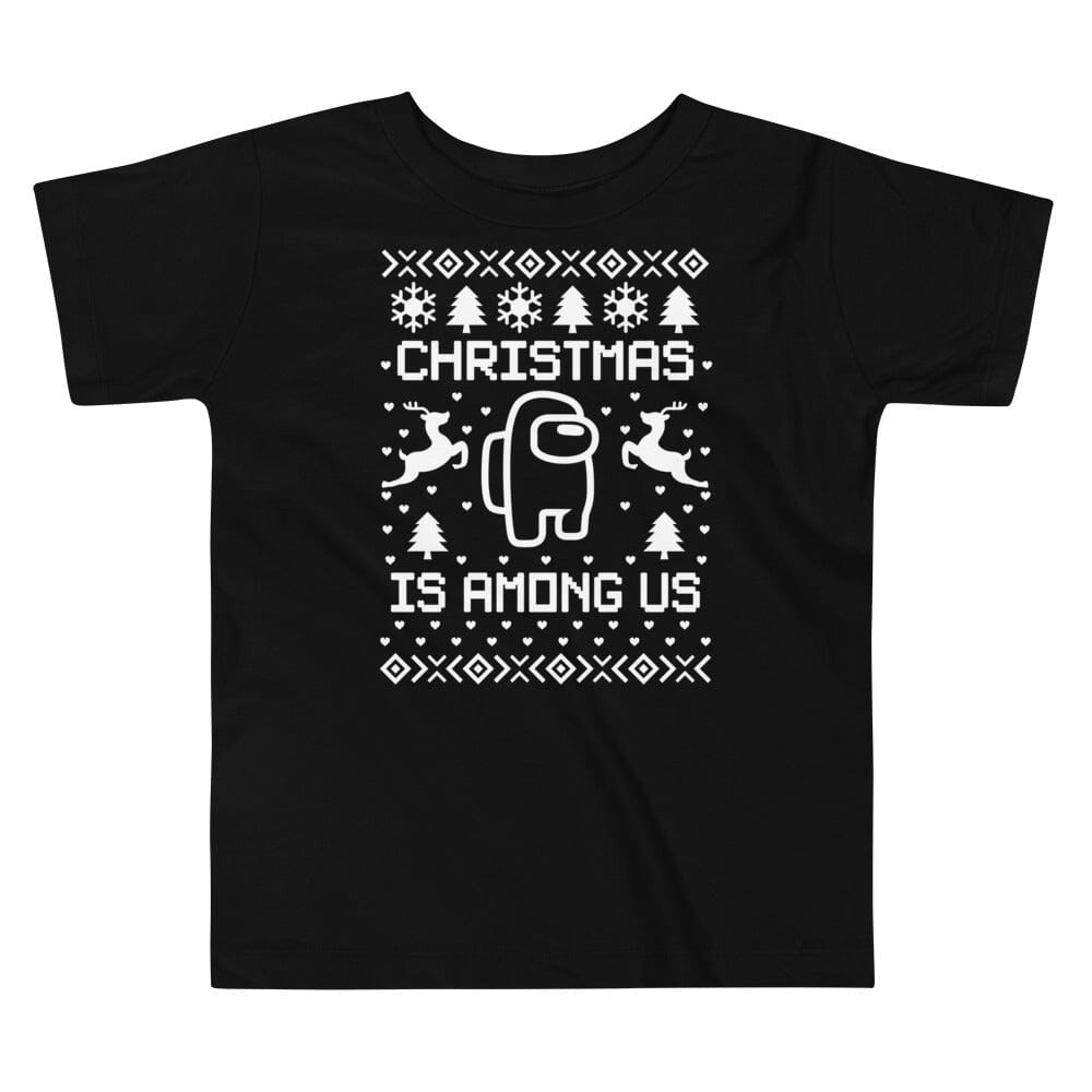 A festive toddler tee featuring a cheerful Christmas design, perfect for holiday celebrations and everyday wear.