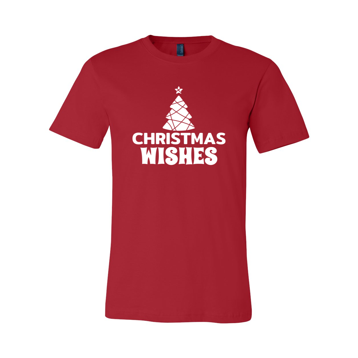 A festive unisex Christmas Wishes Shirt in various colors, showcasing its soft fabric and stylish design.