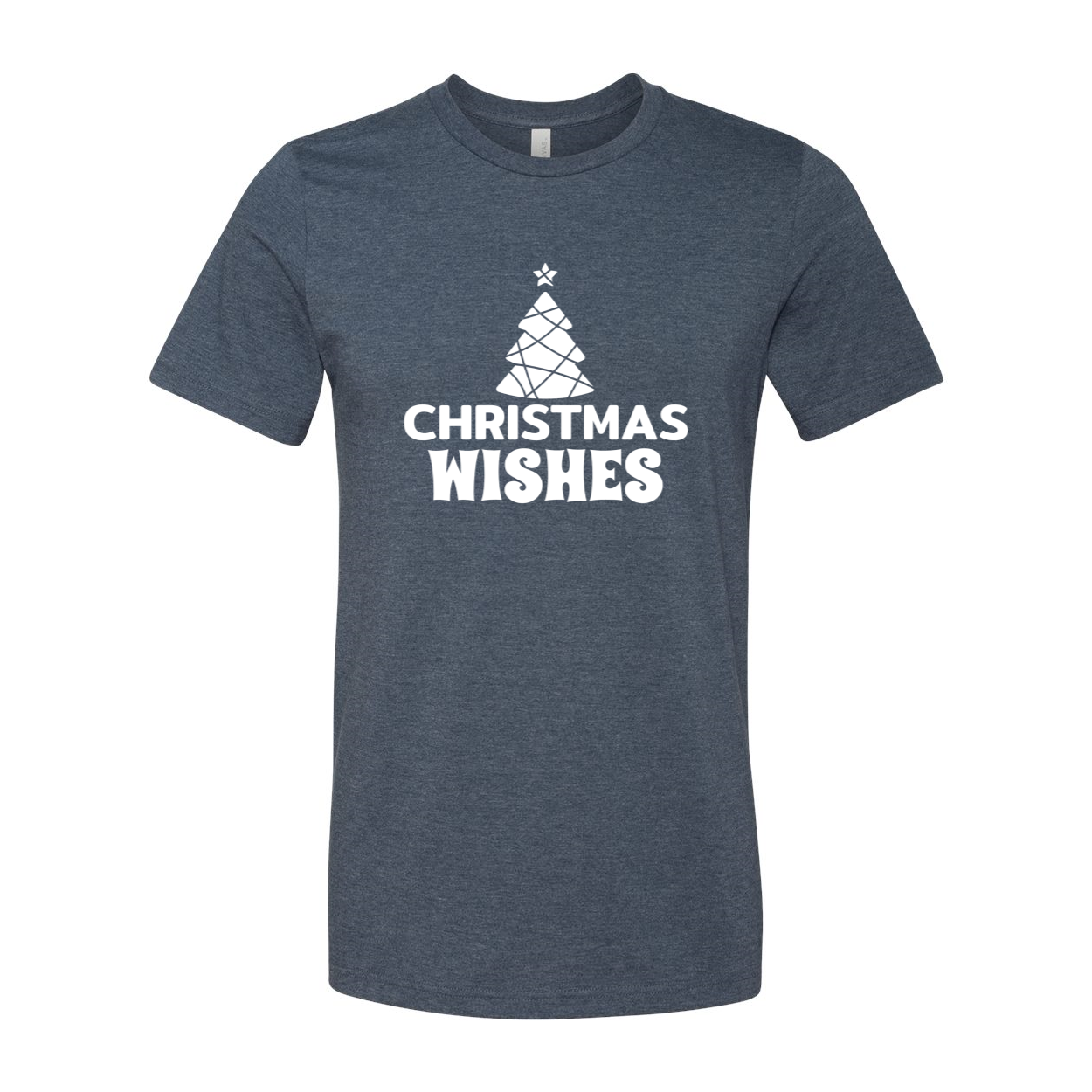 A festive unisex Christmas Wishes Shirt in various colors, showcasing its soft fabric and stylish design.