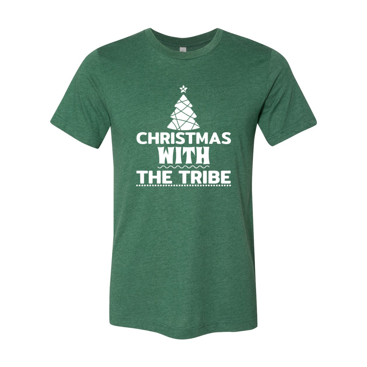 A festive unisex T-shirt featuring a Christmas design, made from soft ring spun cotton, available in multiple colors and sizes.