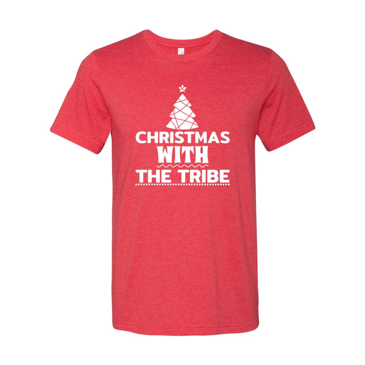 A festive unisex T-shirt featuring a Christmas design, made from soft ring spun cotton, available in multiple colors and sizes.