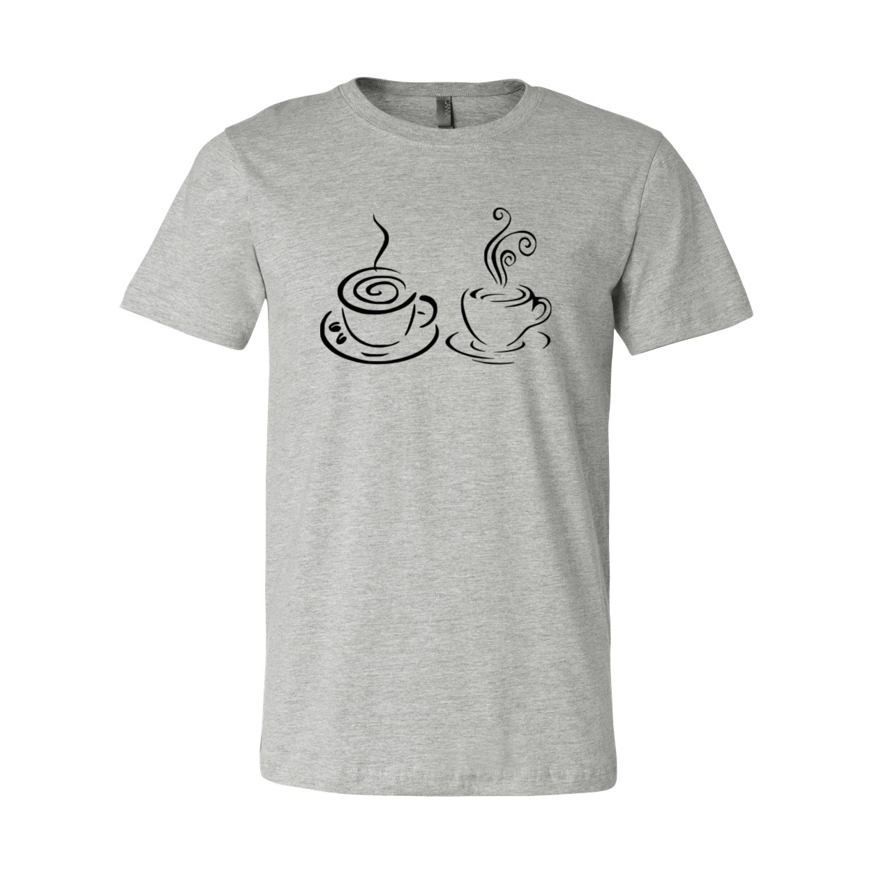 A stylish unisex Coffee Shirt made from soft ring spun cotton, available in various colors and sizes.