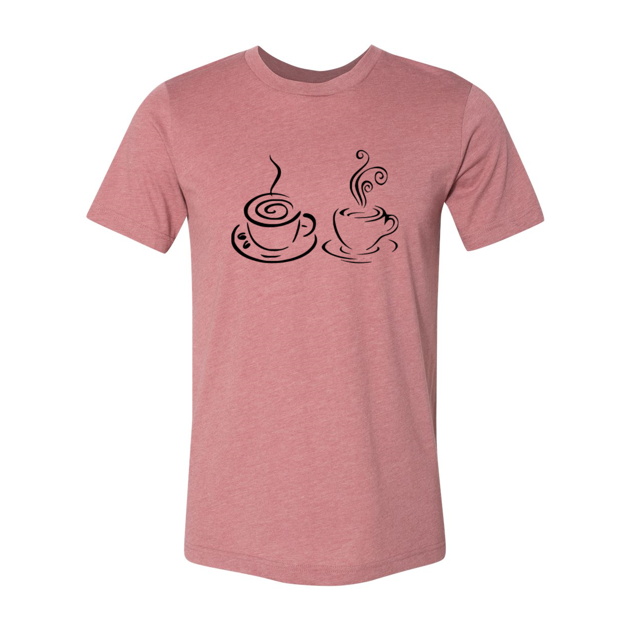 A stylish unisex Coffee Shirt made from soft ring spun cotton, available in various colors and sizes.