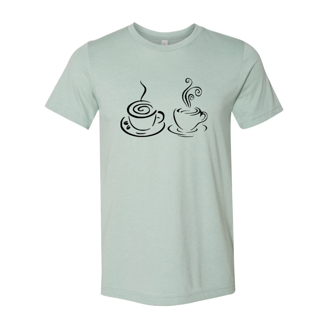 A stylish unisex Coffee Shirt made from soft ring spun cotton, available in various colors and sizes.