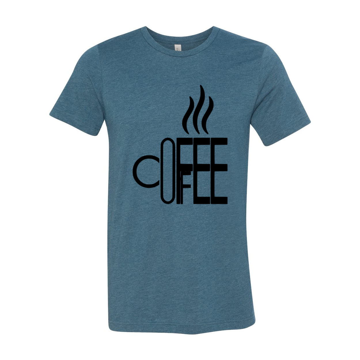 A stylish unisex Coffee Shirt made from soft ring spun cotton, available in multiple colors and sizes.