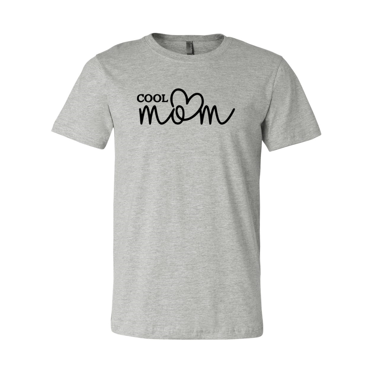 A stylish Cool Mom Shirt made from soft ring spun cotton, featuring a crew neck and available in multiple colors.