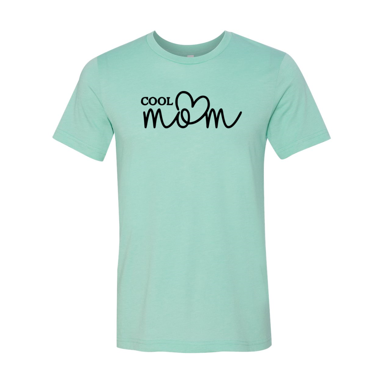 A stylish Cool Mom Shirt made from soft ring spun cotton, featuring a crew neck and available in multiple colors.