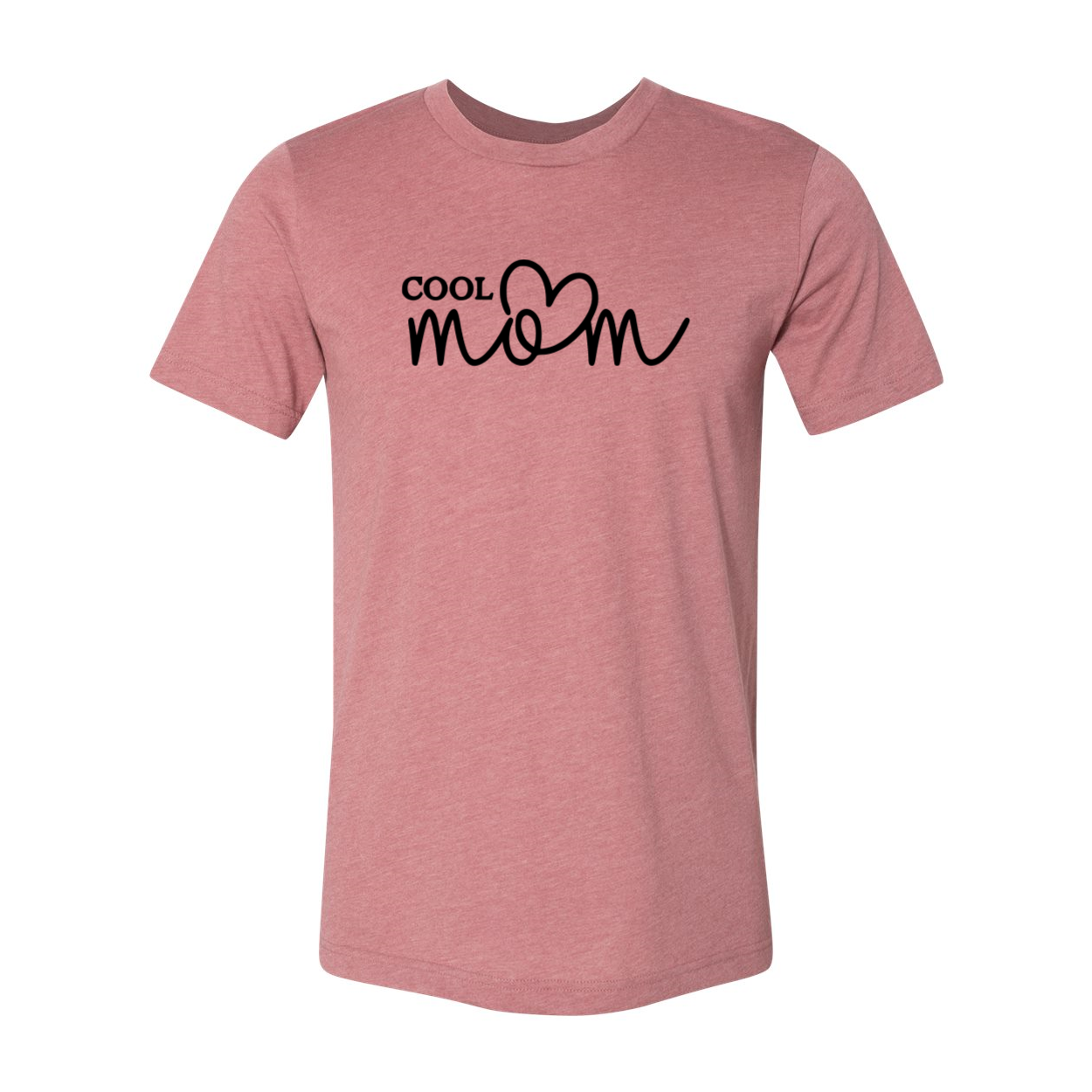 A stylish Cool Mom Shirt made from soft ring spun cotton, featuring a crew neck and available in multiple colors.