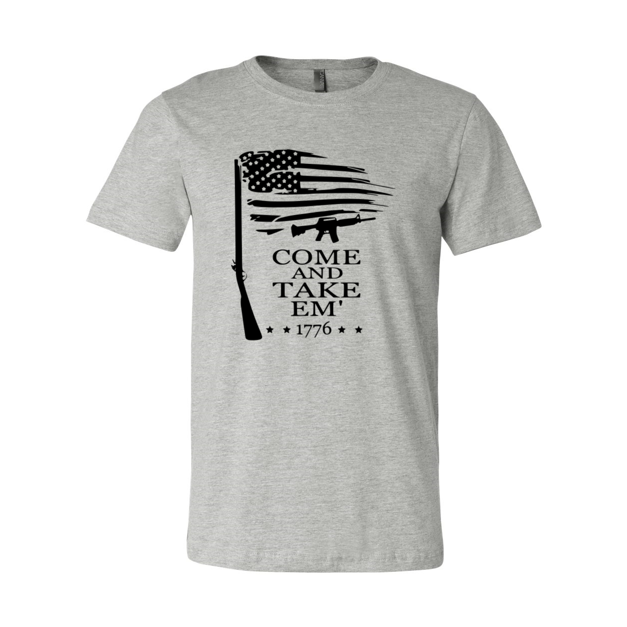 Come And Take Em Shirt in various colors, showcasing its comfortable fit and high-quality print.