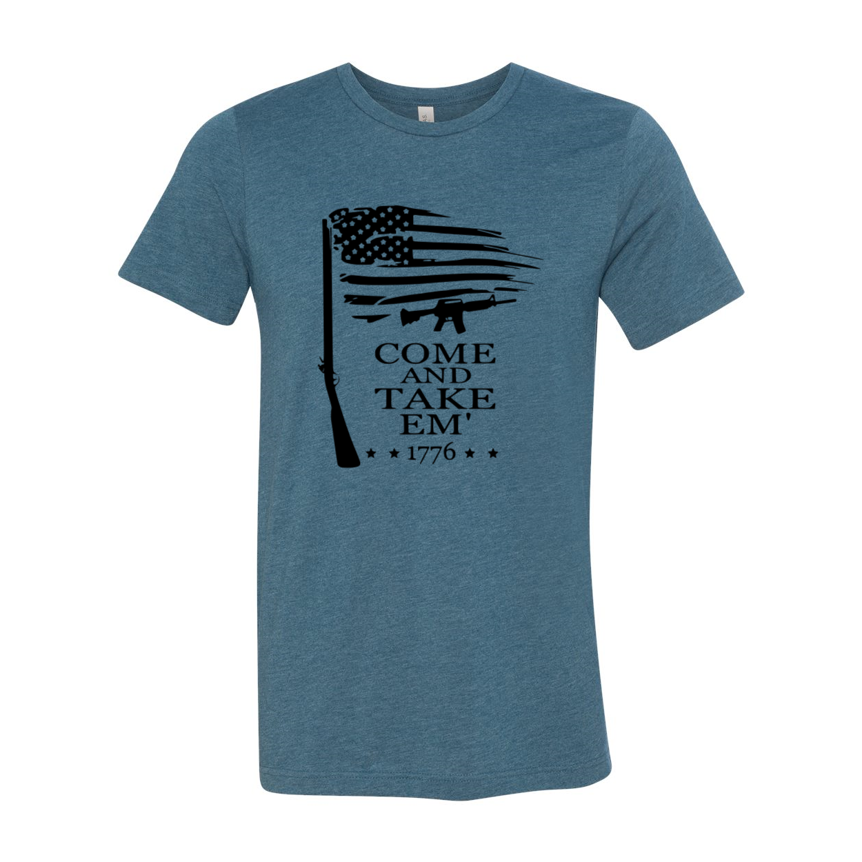 Come And Take Em Shirt in various colors, showcasing its comfortable fit and high-quality print.