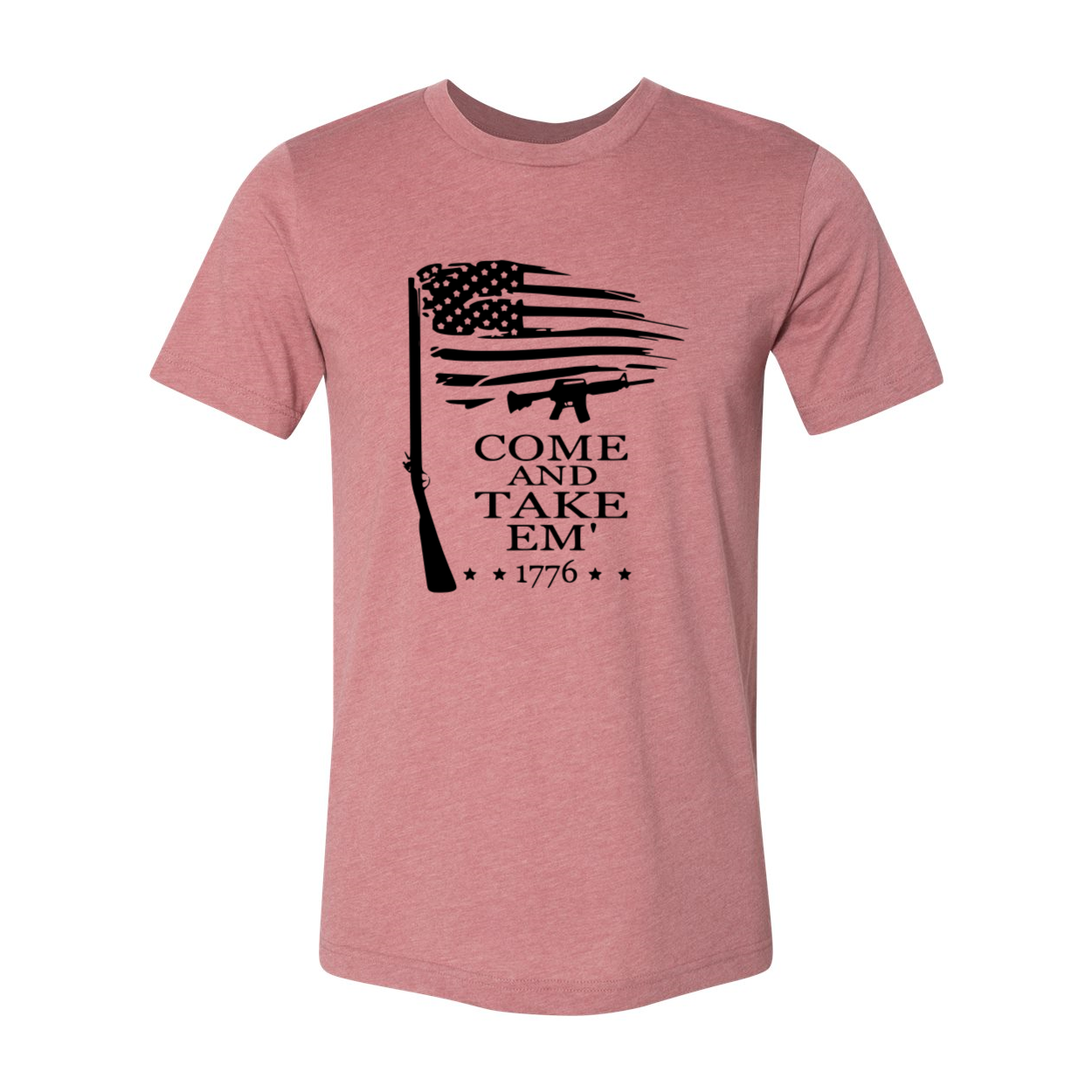 Come And Take Em Shirt in various colors, showcasing its comfortable fit and high-quality print.