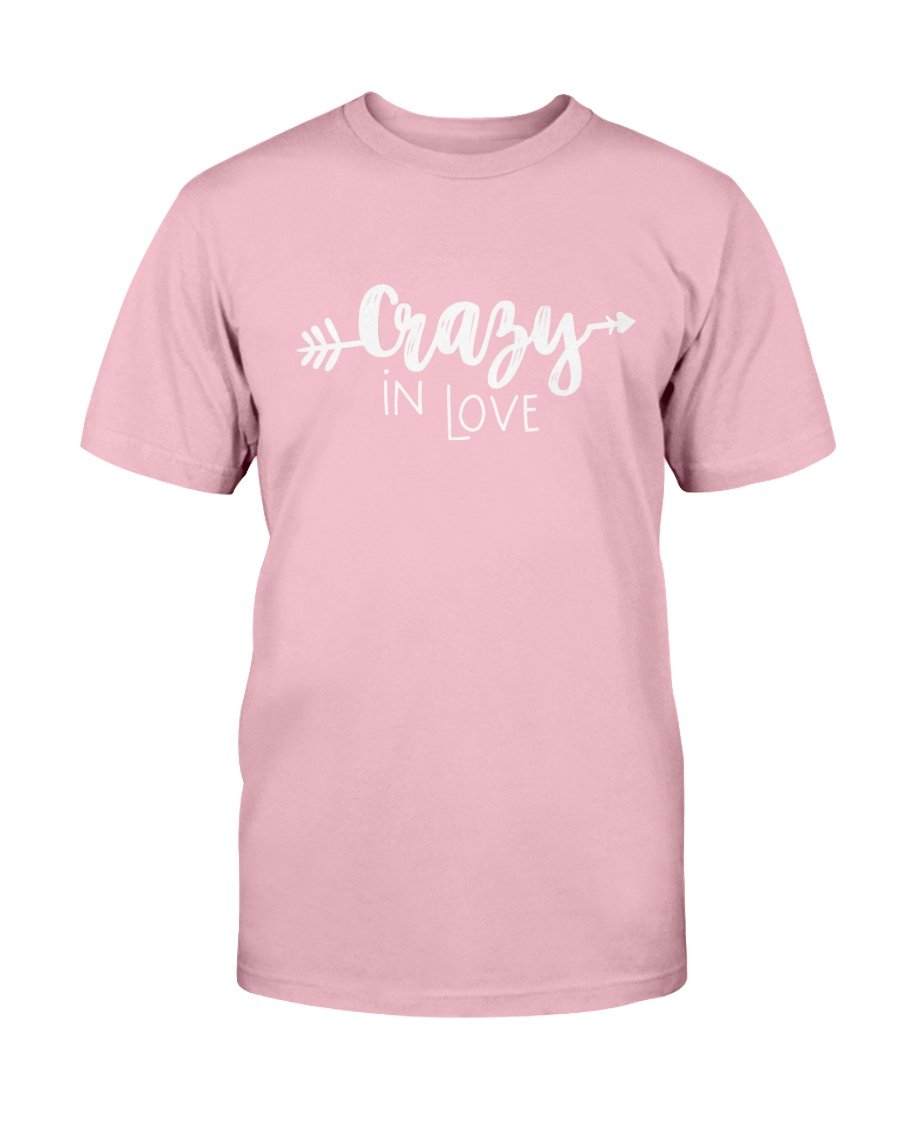 A stylish unisex Crazy In Love Shirt made from soft ring spun cotton, available in multiple colors and sizes.