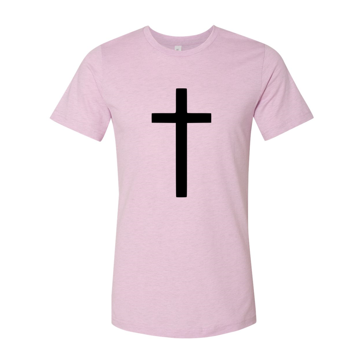 A unisex Cross Shirt made from soft ring spun cotton, available in multiple colors and sizes, featuring a classic crew neck and short sleeves.