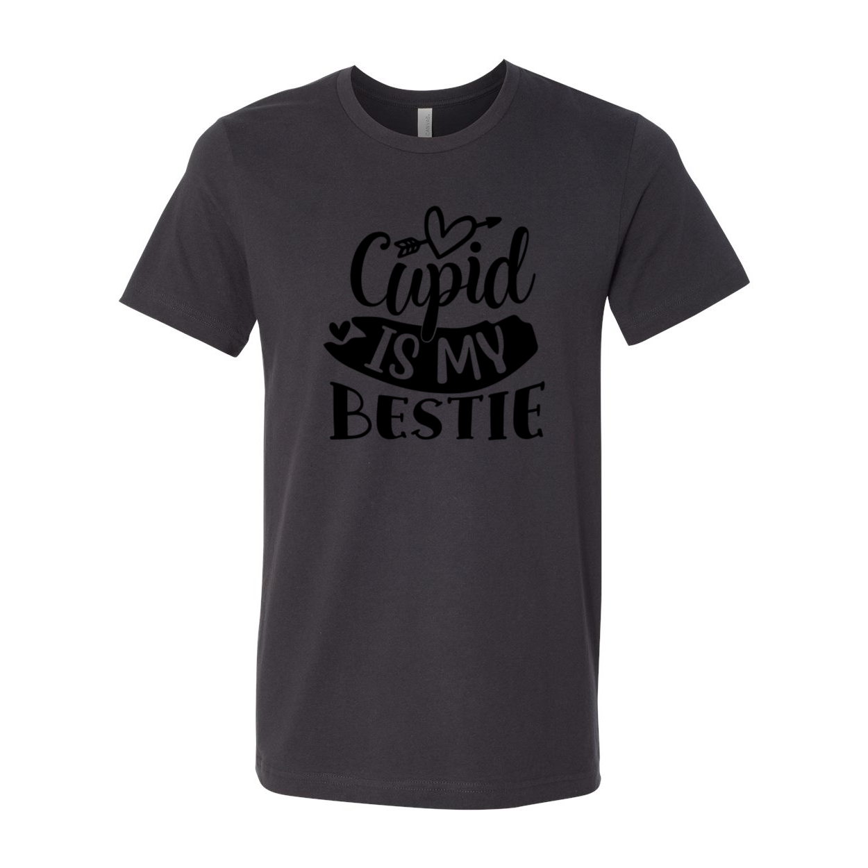 A stylish unisex Cupid Is My Bestie Shirt in various colors, showcasing its comfortable fabric and modern design.