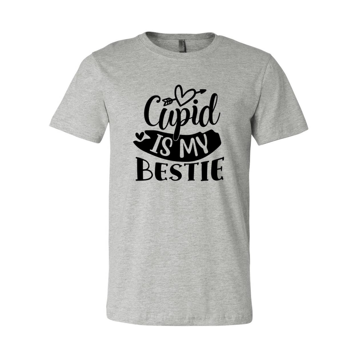 A stylish unisex Cupid Is My Bestie Shirt in various colors, showcasing its comfortable fabric and modern design.