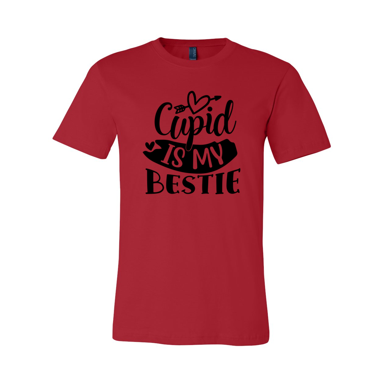 A stylish unisex Cupid Is My Bestie Shirt in various colors, showcasing its comfortable fabric and modern design.