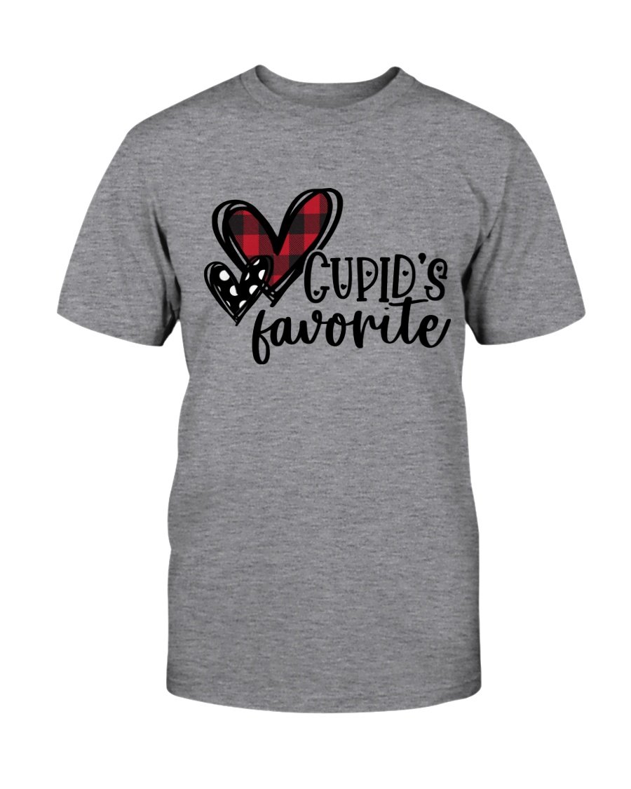 Cupid's Favorite Shirt in various colors, showcasing its soft fabric and stylish design.