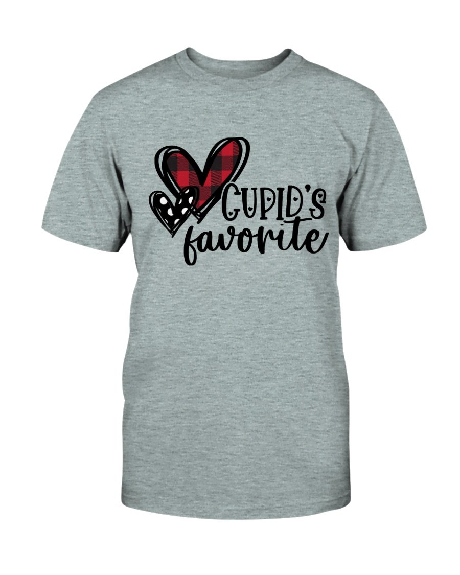 Cupid's Favorite Shirt in various colors, showcasing its soft fabric and stylish design.