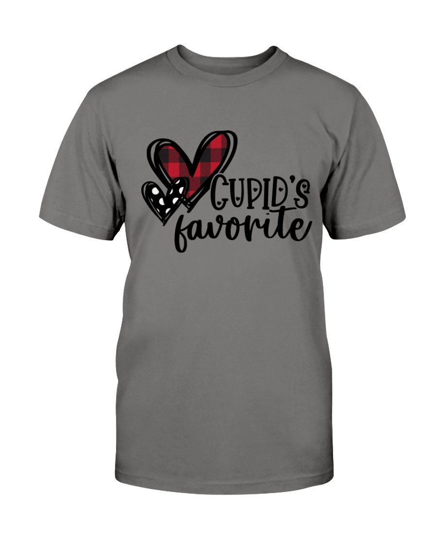 Cupid's Favorite Shirt in various colors, showcasing its soft fabric and stylish design.