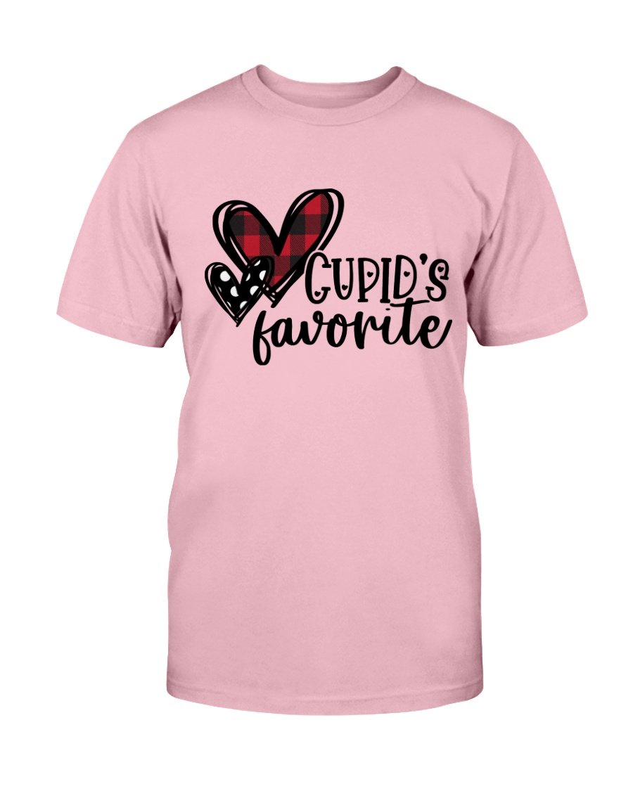 Cupid's Favorite Shirt in various colors, showcasing its soft fabric and stylish design.