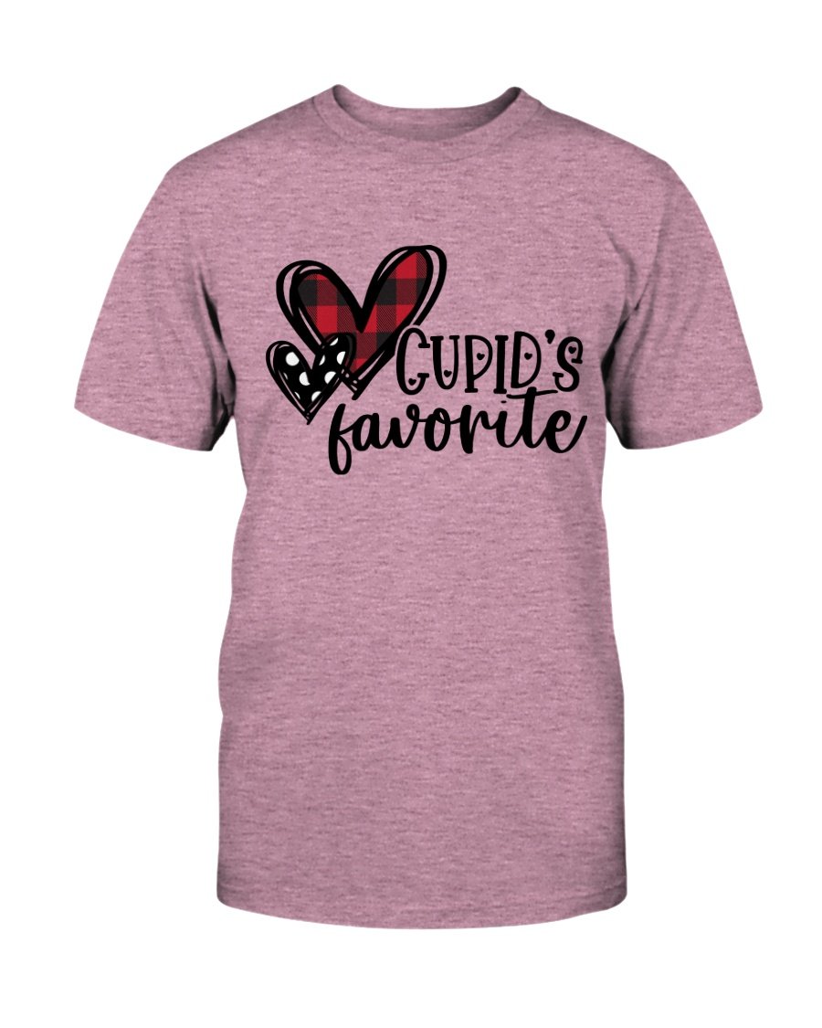 Cupid's Favorite Shirt in various colors, showcasing its soft fabric and stylish design.